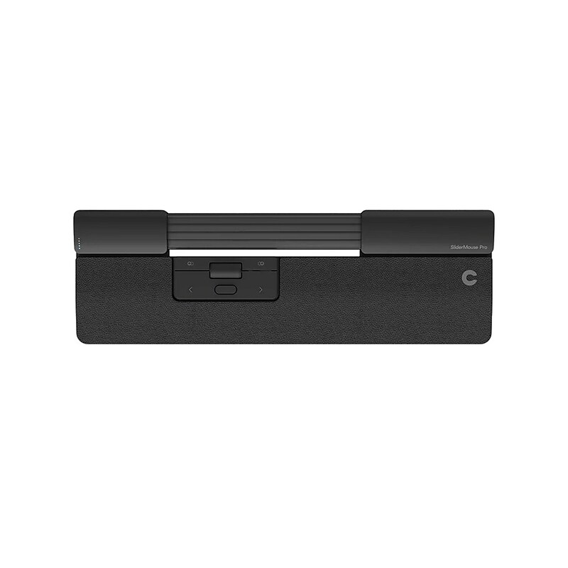 Contour Design SliderMouse Pro Vegan Leather Slim Wrist Rest, Wireless, Black (CDSMPRO10110) image 1