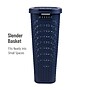 Mind Reader 10.57-Gallon Laundry Hamper with Lid, Plastic, Navy (40HAMP-NVY)~#|#~949065B6-B9D3-4B20-AB3F196B7CC1055B_sc7