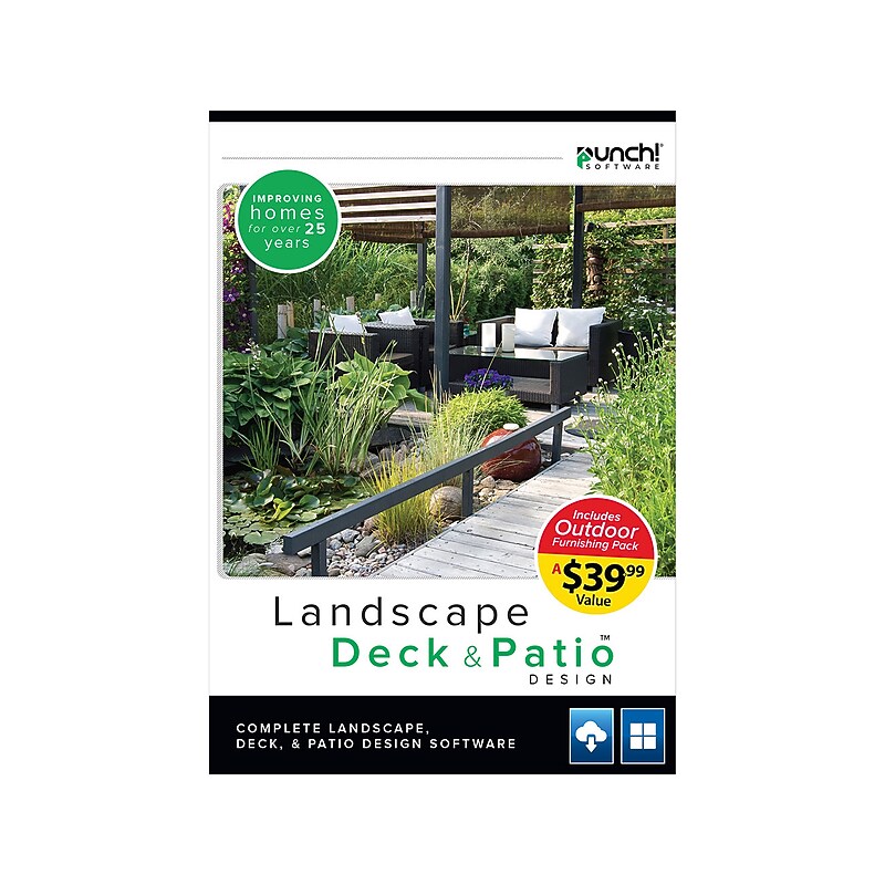 Punch Landscape, Deck, & Patio Home & Landscape Design for Windows, 1 User [Download] image 1