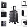 DUKAP Zonix 20" Hardside Carry-On Suitcase, 4-Wheeled Spinner, TSA Checkpoint Friendly, Black (DKZON00S-BLK)~#|#~9491EC35-4137-4FBB-A92EC93A5F4A7D59_sc7