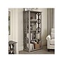 Bush Furniture Homestead 66"H 4-Shelf Bookcase with Adjustable Shelves, Driftwood Gray Laminated Wood (HOB166DG-03)~#|#~9494C2FA-7D6E-44B3-87CDD7D56AADCA7F_sc7