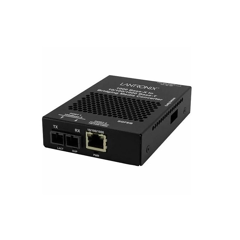 Lantronix SGFEB Gigabit Ethernet Multi-mode Media Converter Transceiver, 1000 Mbps (SGFEB1013 130 BR) image 1