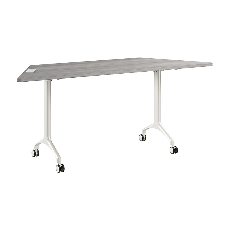 Bush Business Furniture Synergy 72"W Trapezoid Shaped Conference Table, Platinum Gray (SGD172PG) image 1