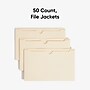 Smead Recycled Reinforced File Jacket, 2" Expansion, Legal Size, Manila, 50/Box (76560)~#|#~949F705E-CBC3-40A1-A7941EF9D106A28F_sc7