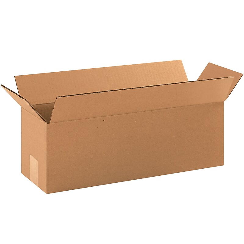 18" x 6" x 6" Shipping Boxes, 32 ECT, Kraft, 25/Bundle (BS180606) image 1
