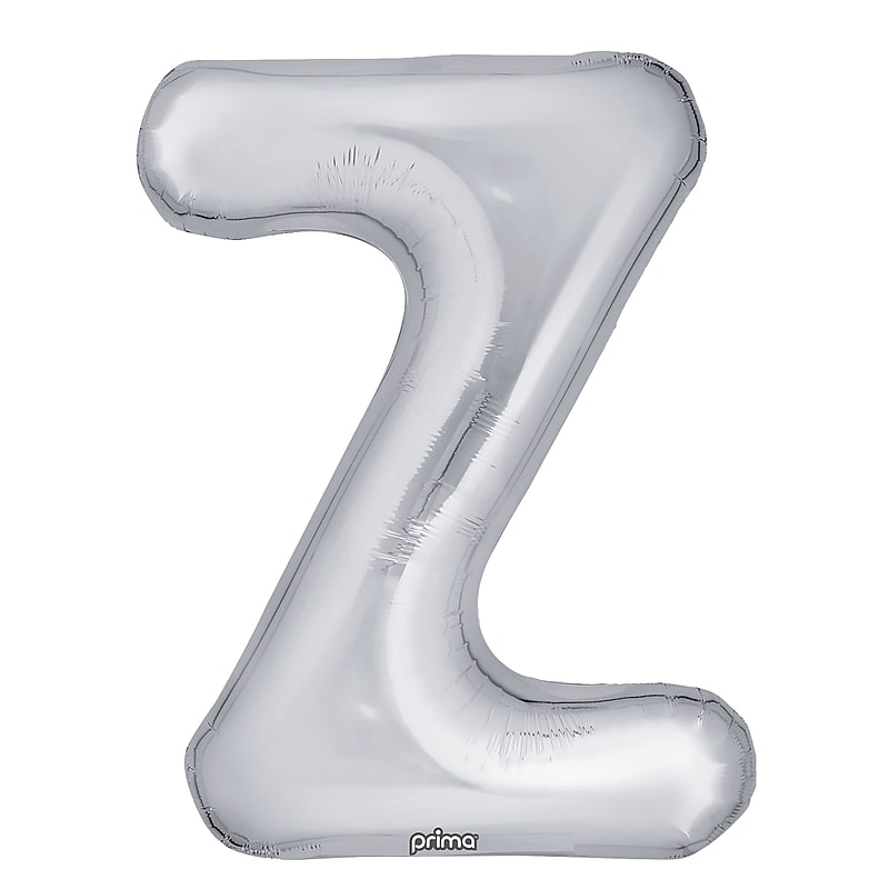 Party City 16" "Z" Foil Balloon, Silver, 2/Pack (AM60050286-18) image 1