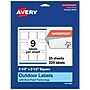 Avery Waterproof Square Laser Multipurpose Labels, 2.5" x 2.5", White, 225/Pack (19479399473)~#|#~94A73934-0B48-47A6-AA04209B62EFD3A0_sc7
