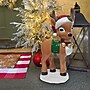 Fraser Hill Farm 28” Reindeer with Santa Hat Christmas Blow Mold (FFBM-1RND-MLT)~#|#~94AB2006-34E1-482D-997F854742597C42_sc7
