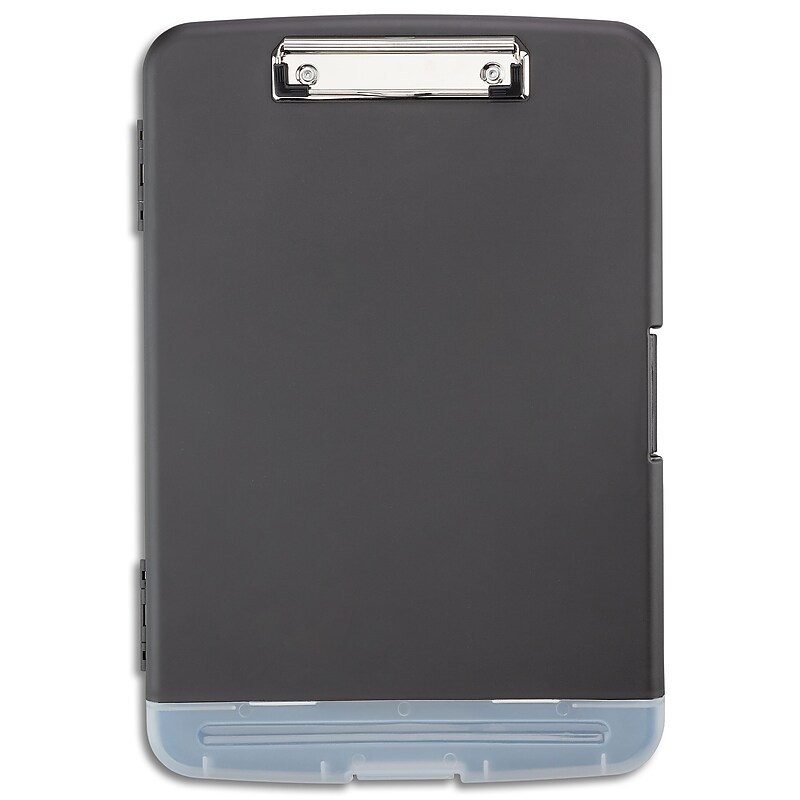 Staples® Plastic Storage Clipboard, Letter Size, Black (ST28543-CC) image 1