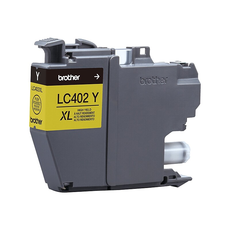 Brother LC402XL Yellow High Yield Ink Cartridge, Prints Up to 1,500 Pages (LC402XLYS) image 1