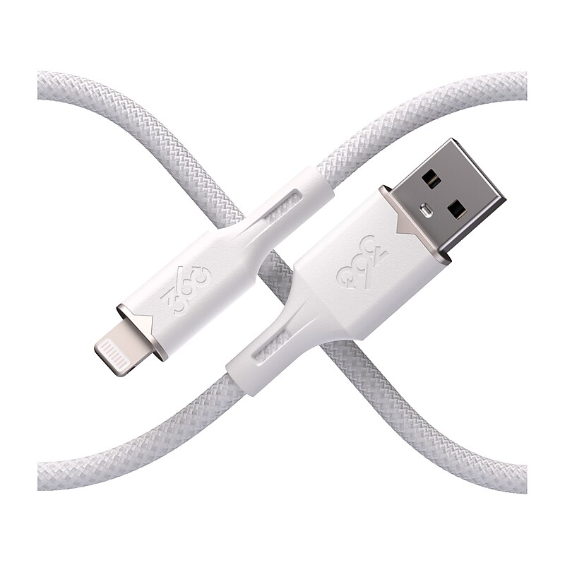 360 Electrical Fluid Lightning to USB-A Charging Cable, 5 ft., Powder (3E0794-PDW8NA) image 1