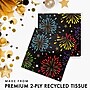Say Hooray! New Year's Radiance Paper Plates and Napkins Kit, Multicolored, 48/Pack (DTC9394E2G)~#|#~94BD69F8-8745-4A85-AD4E766E5347C796_sc7