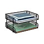 Mind Reader Metal Side Loading Stackable Letter Tray, Letter Size, Black (ESTACK2-BLK)~#|#~94BEF9D9-2678-4214-A0F64BA85444B76D_sc7