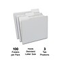 Staples File Folders, 1/3-Cut Tab, Letter Size, Gray, 100/Box (ST433664-CC)~#|#~94BF82A6-F321-4DDB-8E2AC6F139BF8DFE_sc7