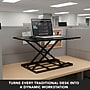 Mount-It! 32" W Rectangular Adjustable Metal Standing Desk Converter, Black (MI-7929BLK)~#|#~94C1B1AA-C15B-44EF-9A2F7FA5E9BF9537_sc7