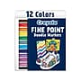 Crayola Doodle & Draw Markers, Fine Point, Assorted Colors, 12/Pack (58-8312)~#|#~94C1EC6E-373F-462D-BF934398C51B83B5_sc7