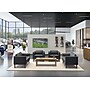 HON Parkwyn 53.5" Polyurethane Loveseat, Black (HVLVL2.BLK01)~#|#~94C331D3-B128-422A-B7478D1F0009B73B_sc7