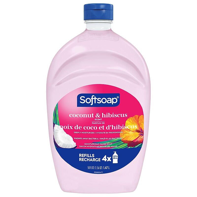Softsoap Liquid Hand Soap Refill, Coconut & Hibiscus Scent, 6/Carton (US07162ACT) image 1
