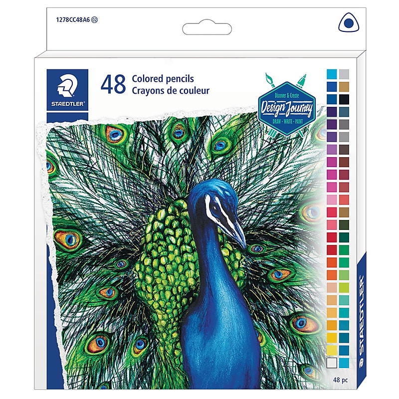Staedtler Triangular Professional Colored Pencils, Assorted Colors, 48/Pack (1278CC48A6) image 1