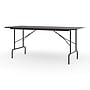Staples 6' x 30" Wooden Heavy Duty Folding Table, Walnut (58366)~#|#~94CC5283-1E99-4FFA-AFEBE5C4A24755F5_sc7
