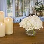 National Tree Company 8" White Hydrangea Bouquet in Glass Vase (MT81-7HYD20GWH)~#|#~94CFA4A8-C6FF-4441-8FB68331C5AA627D_sc7