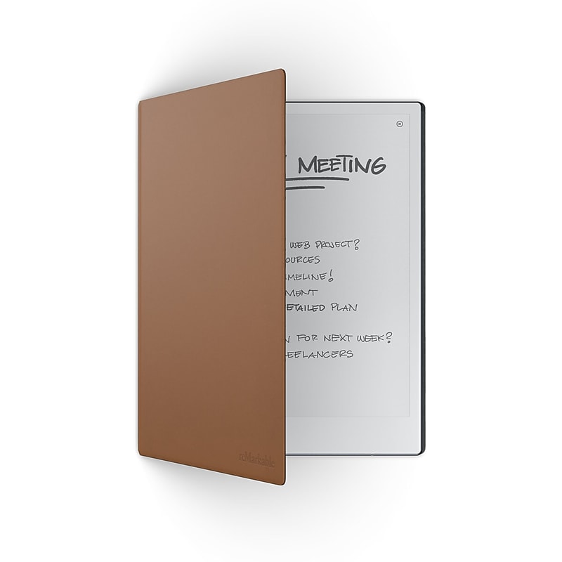 reMarkable Premium Leather 10.3" Book Folio for reMarkable 2, Brown (RM313) image 1