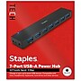 Staples TECH 7-Port USB 3.0 Hub, Black (ST62371)~#|#~94DA8AE6-65E8-45AE-8F9C9A7B54116ACC_sc7