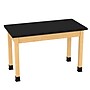 Diversified Woodcrafts Rectangular Science Table, 48" x 24", Black/Oak (P7102BK30N)~#|#~m000975424_sc7