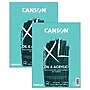 Canson XL Series 9" x 12" Oil & Acrylic Pad,  24 Sheets/Pad, 2 Pads/Bundle (MCXC400026824-2)~#|#~94E00F3A-4839-487B-A4CABCBCEA5413FC_sc7