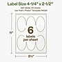 Avery Hemp Oval Laser/Inkjet Multipurpose Labels, 4-1/4" x 2-1/2", Off-White (240/Box)~#|#~94E483A8-6DE9-416F-A7ECBA8A6550B349_sc7