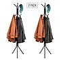 Mind Reader Alloy Collection Coat Rack with 8 Hooks, Black, Metal, 2/Set (2CRACK11-BLK)~#|#~94E4E28B-8B24-47F6-9D7F32502CCFD966_sc7