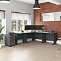 Bush Business Furniture Cubix 36"W Desk, Slate/White Spectrum (WC8436A)~#|#~94E8457E-76F0-4419-99417FBE4765DBDE_sc7