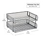 Mind Reader Metal Side Loading Stackable Letter Tray, Letter Size, Silver (ESTACK2-SIL)~#|#~94E888DD-8A4C-4E58-A722D8875C328392_sc7