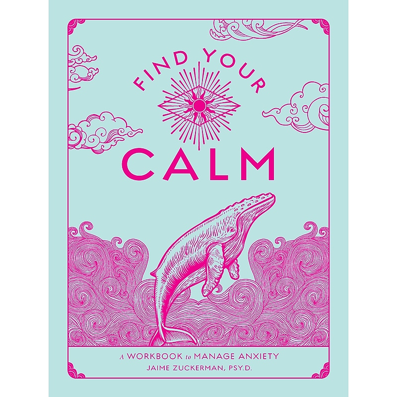Quarto Find Your Calm Anxiety Guided Journal, 6.7" x  9", Green, 160 Pages (9781577152996) image 1