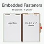 Pendaflex Recycled Classification Folder, 1-Dividers, 2" Expansion, Legal Size, Light Green, 10/Box (17175EE)~#|#~94ED1B3F-0ECF-4908-BDB5DFED85761A75_sc7