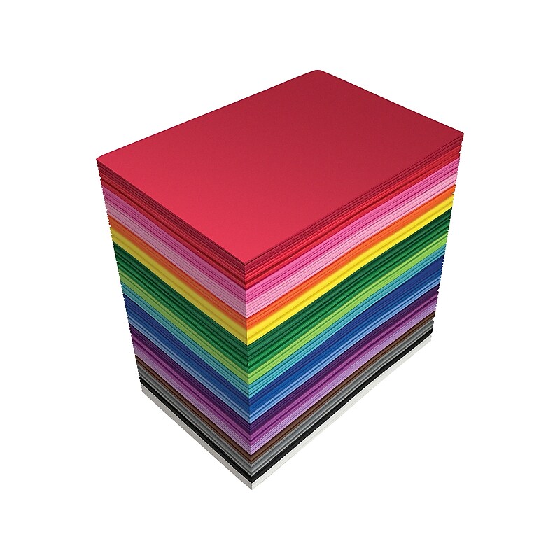 Better Office EVA Foam Sheets, Assorted Colors, 100/Pack (01200) image 1