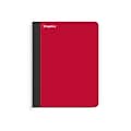 Staples® Premium Composition Notebooks, 7.5" x 9.75", College Ruled, 100 Sheets, Red (TR58344M CC)