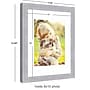 Amanti Art Grace 8" x 10" Picture Frame, Brushed Nickel (A42677345452)~#|#~94F45791-2C80-40BB-BDB1D3BB07AB7BFD_sc7
