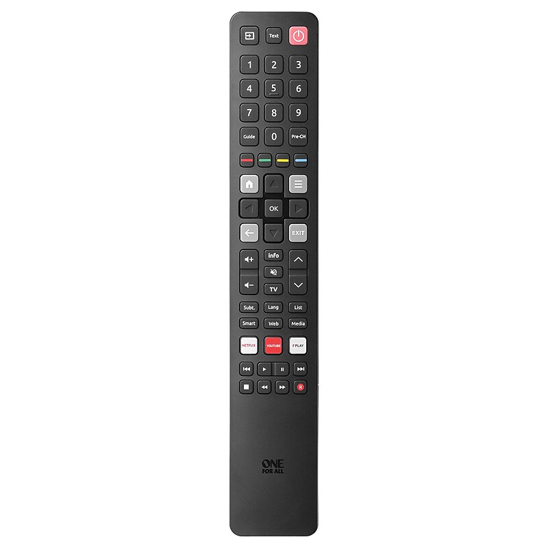 One For All Replacement Remote for TCL TVs (URC4922) image 1