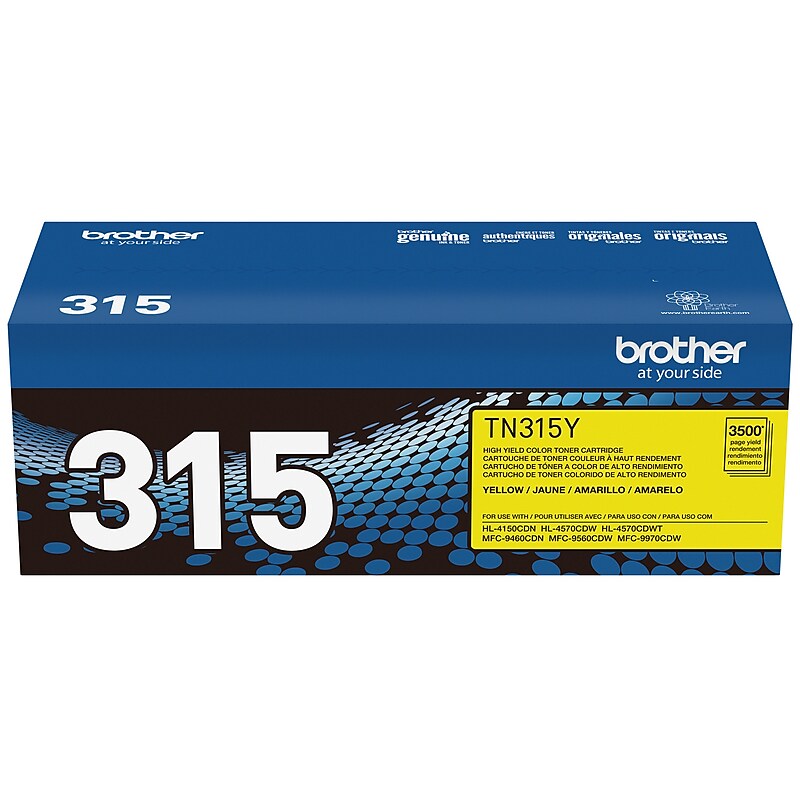 Brother TN-315 Yellow High Yield Toner Cartridge   (TN315Y) image 1