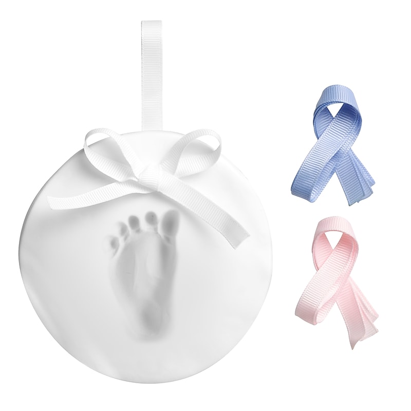 Pearhead Babyprints Handprint or Footprint Keepsake Ornament, White (50020) image 1