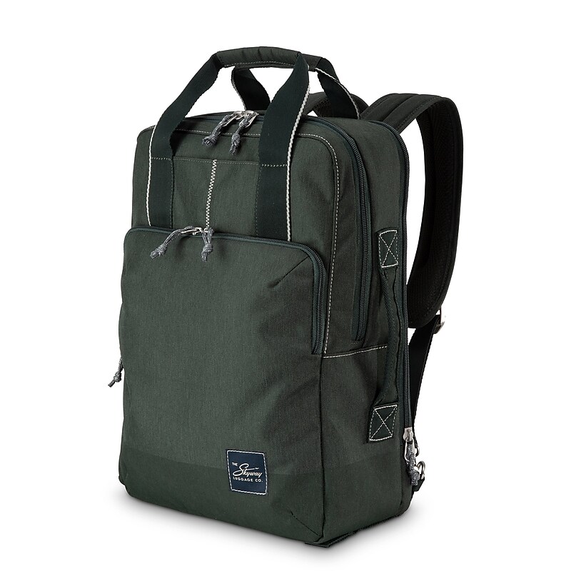 Skyway Luggage Rainier Deluxe Laptop Compatible Backpack, Olympic Green (505-17-300-BKP) image 1