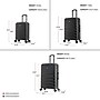 InUSA Trend 3-Piece Hardside Spinner Luggage Set, Black (IUTRESML-BLK)~#|#~94FEC1BA-FC26-4569-8F1B80C8667364A1_sc7