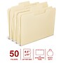 Staples Heavy Duty File Folder, 1/3-Cut Tab, Letter Size, Manila, 50/Box (ST62566)~#|#~95043D4D-F96D-40AB-9D234F04C921CAEC_sc7