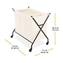 Whitmor 3-Section Rolling Laundry Sorter, Metal, Black/Natural (5588-11054)~#|#~950514BD-EEC4-4AD6-93CBA3D8754BF996_sc7