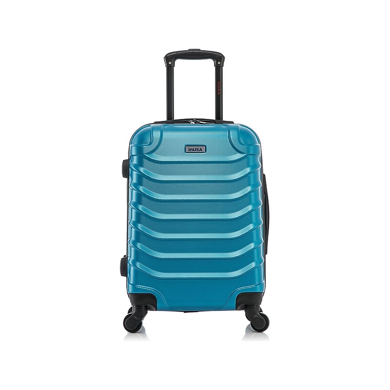 InUSA Endurance 20" Hardside Carry-On Suitcase, 4-Wheeled Spinner, TSA Checkpoint Friendly, Teal (IUEND00S-TEA) image 1
