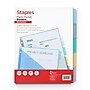 Staples Write & Erase Plastic Dividers with Pockets, 5-Tab, Multicolor (ST63056)~#|#~9509C5CB-D163-4500-8C3FE43D4D98DF00_sc7