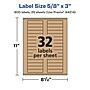 Avery Laser/Inkjet Rectangle Multipurpose Labels, 5/8" x 3", Kraft Brown, 800 Labels/Pack ( 94214)~#|#~950ACCE0-5403-4561-866B4CAD8DD40E01_sc7