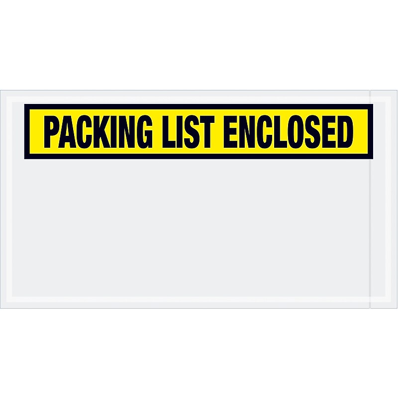 Packing List Envelope, 5.5" x 10", 1000/Carton (PL445) image 1