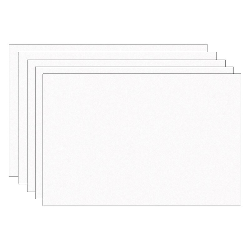 Prang 12" x 18" Construction Paper, Bright White, 100 Sheets/Pack, 5 Packs/Bundle (PAC8708-5) image 1